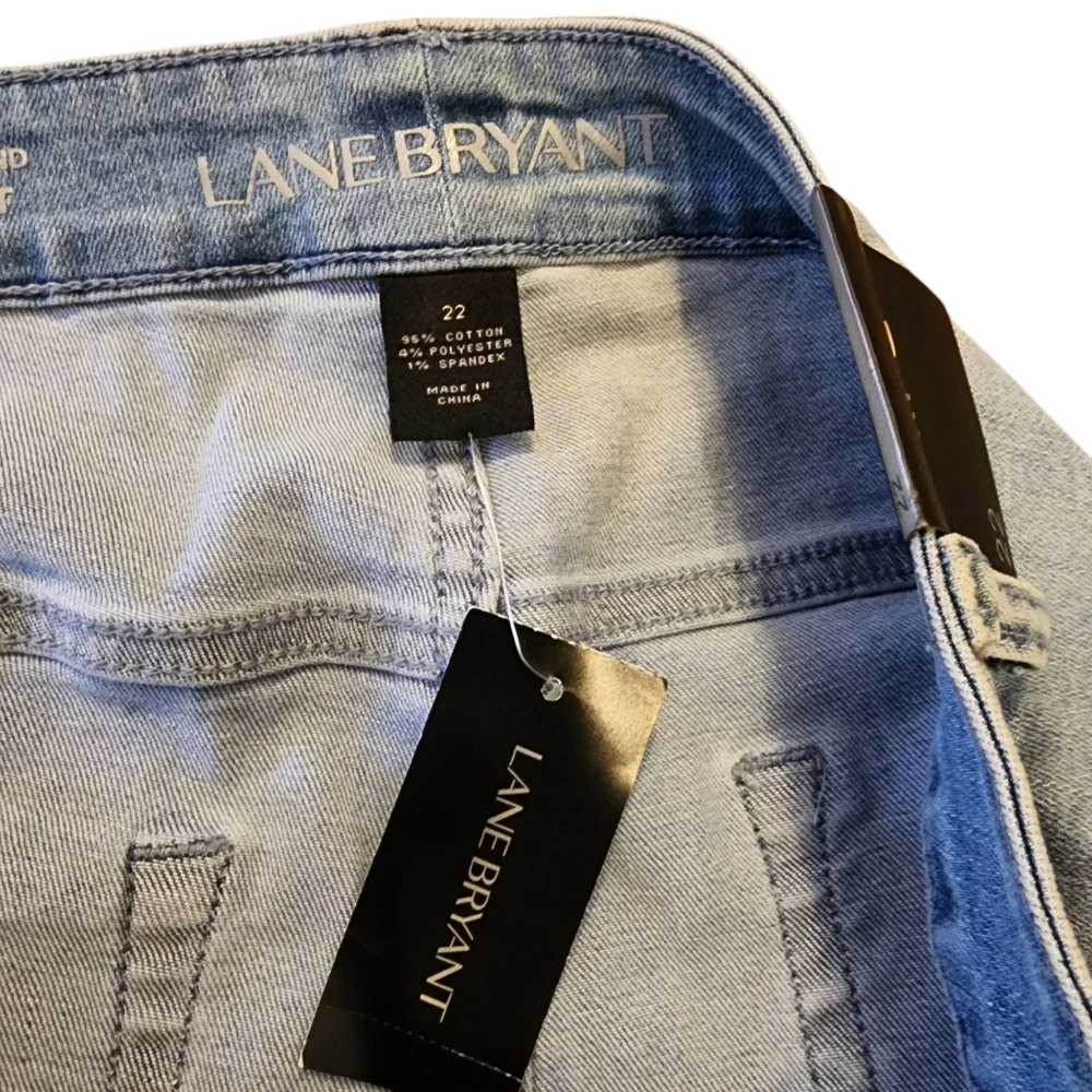 Lane Bryant Girlfriend Jeans Denim High Rise Stretch Shorts Size 22 NWT - Picture 11 of 11